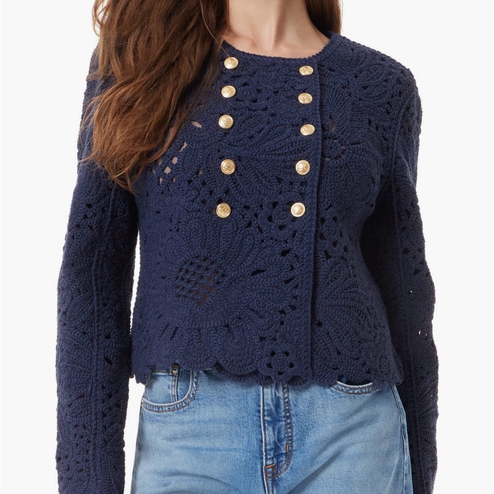Sam Edelman Fiona Knit Double
Breasted Blazer